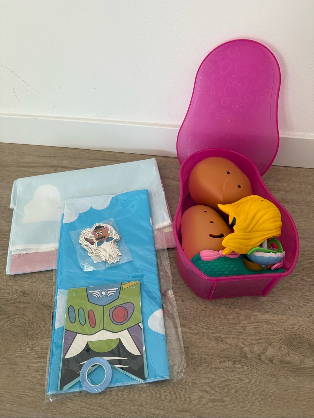 Two infinity and beyond Toy Story party supplies and toys